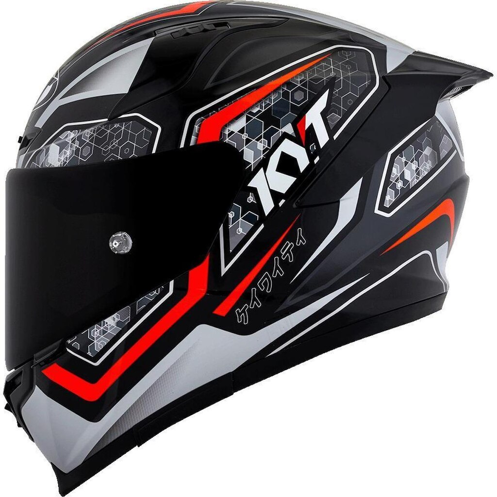 Capacete KYT Striker 2V Tech Preto e Vermelho