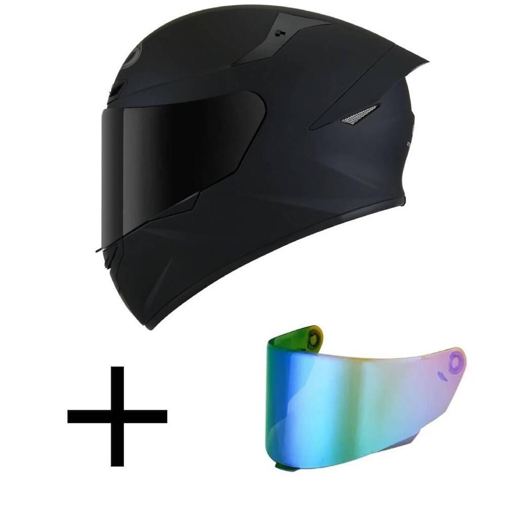 Capacete KYT TT Course Plain Fosco Mais Viseira Camaleão