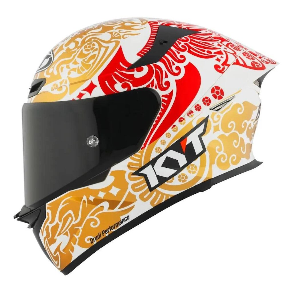 Capacete KYT TT Revo Enea Indonésia Réplica 2023 Branco
