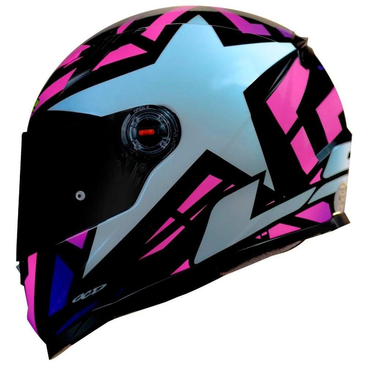CAPACETE LS2 FF358 STARWAR BLACK PINK - Preto+Rosa | Netshoes