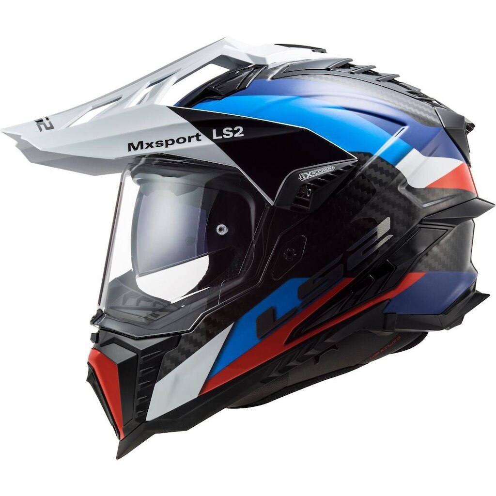 Capacete Ls2 Mx701 Frontier Full Carbon 3x1 Com Óculos Solar