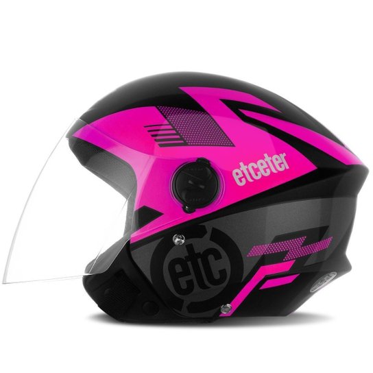 Capacete Moto Aberto Etceter Open - Rosa é ruim? Capacete Moto Aberto Etceter Open - Rosa é boa?