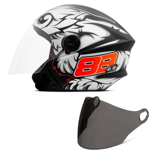 Capacete Moto Aberto Pro Tork New Liberty 3 GP 88 Fosco + Viseira Fumê - Preto é ruim? Capacete Moto Aberto Pro Tork New Liberty 3 GP 88 Fosco + Viseira Fumê - Preto é boa?