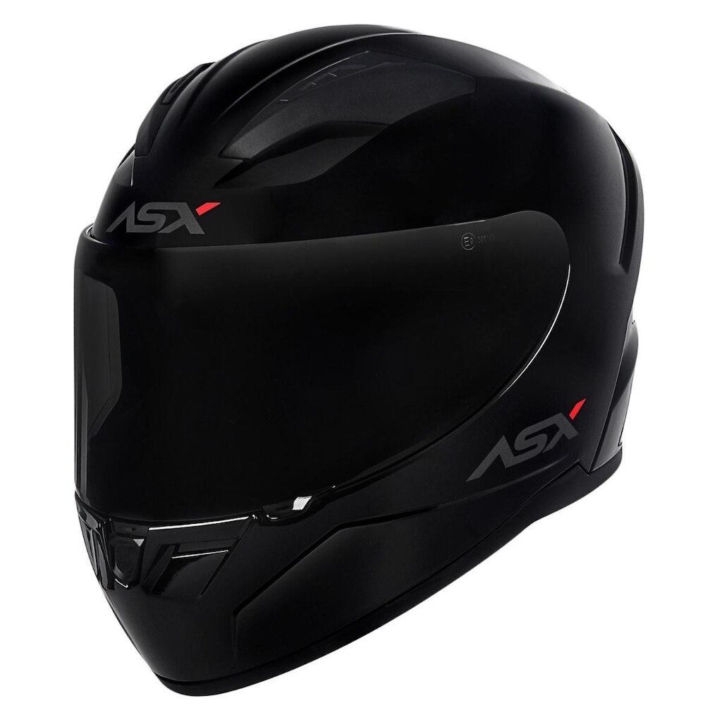 Capacete Moto Asx City Solid Masculino Fechado Brilhante