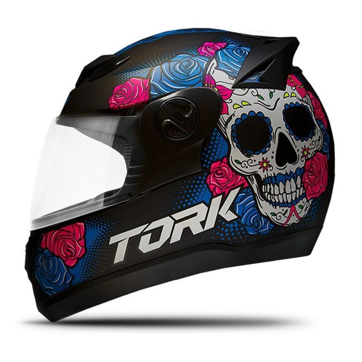 Capacete Moto Fechado Pro Tork Evolution G7 Mexican Skull Fosco - Preto |  Netshoes