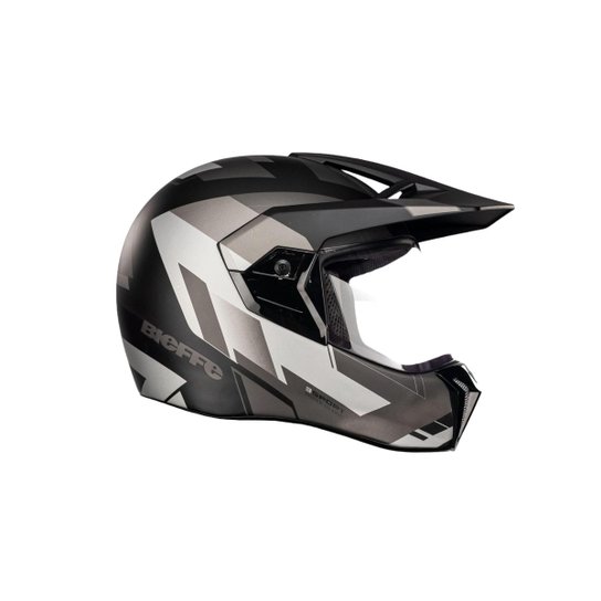 Capacete Moto Feminino Masculino Bieffe 3sport React - Preto Fosco+Grafite Menor preço em Capacete Moto Feminino Masculino Bieffe 3sport React - Preto Fosco+Grafite