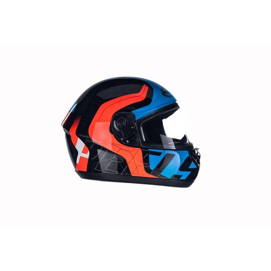 Capacete Moto Peels Spike New Ghost Feminino Masculino - Preto+Azul Menor preço em Capacete Moto Peels Spike New Ghost Feminino Masculino - Preto+Azul