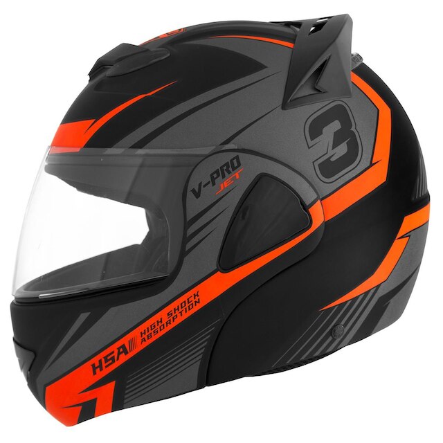 Capacete Moto Robocop Articulado Pro Tork V-Pro Jet 3 - Laranja é boa?