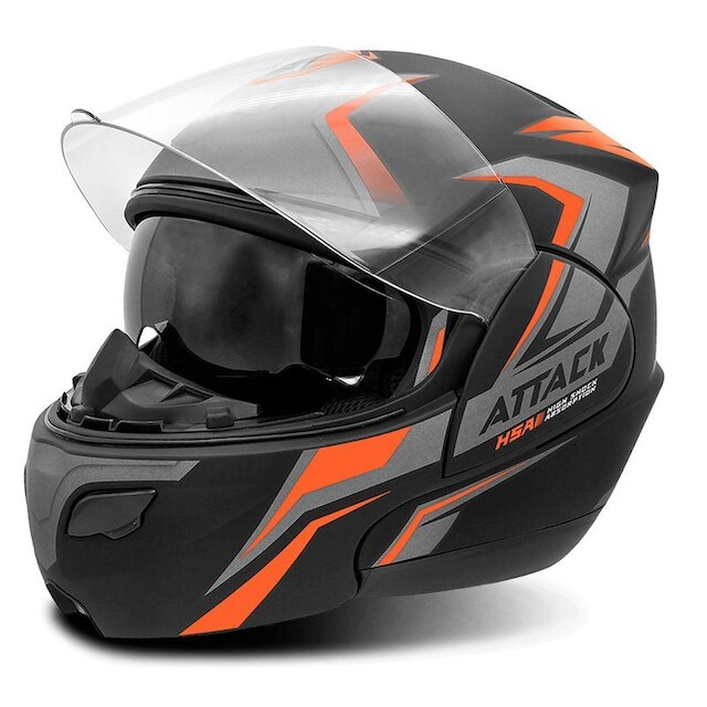 Capacete Moto Robocop Pro Tork New Attack HSA - Laranja é boa?
