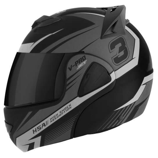 Capacete Moto Robocop Pro Tork V-Pro Jet 3 Viseira Fumê - Cinza é ruim? Capacete Moto Robocop Pro Tork V-Pro Jet 3 Viseira Fumê - Cinza é boa?