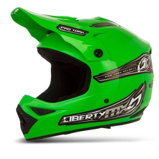 Capacete Moto Trilha Pro Tork Mx Pro - Verde Menor preço em Capacete Moto Trilha Pro Tork Mx Pro - Verde