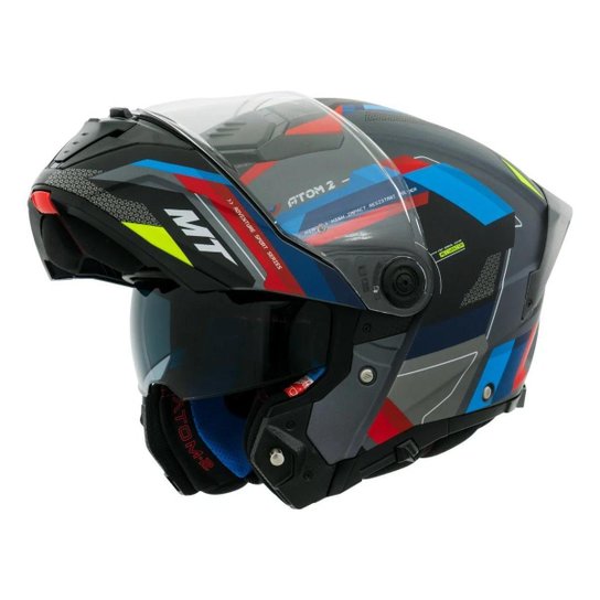 Capacete Mt Atom 2 Bast A2 Articulado