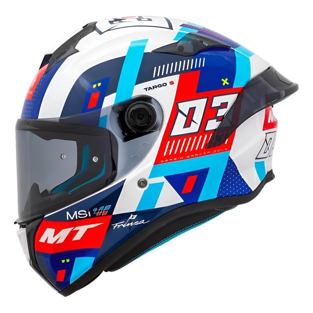 Capacete Mt Targo S 2024 Sergio Garcia D7 Edição Especial