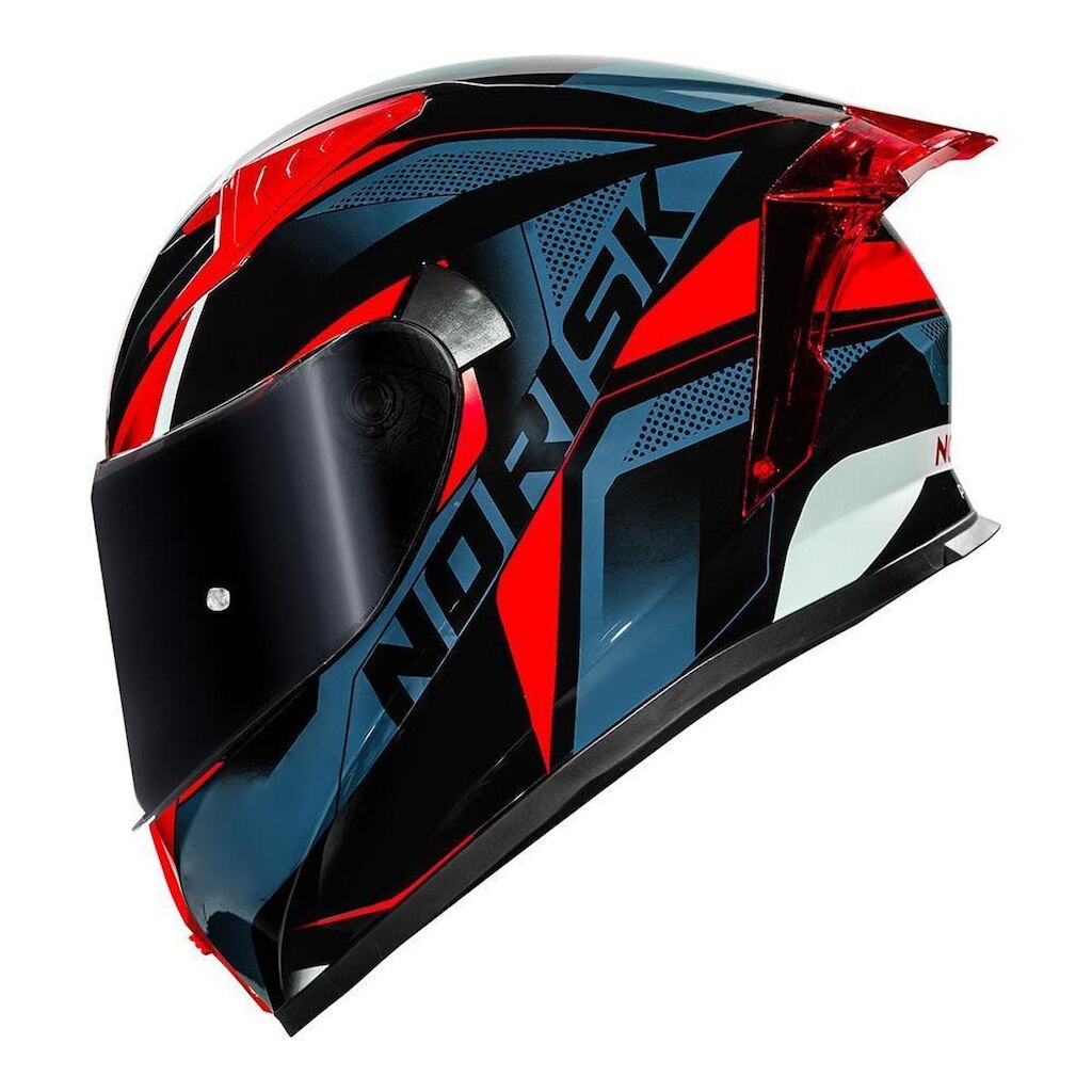 Capacete Norisk Flow Pulse Azul e Vermelho