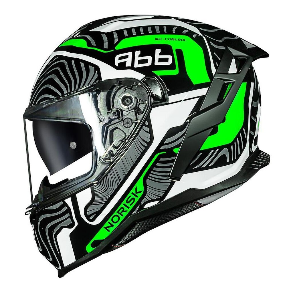 Capacete Norisk Strada II Fusion Preto e Verde