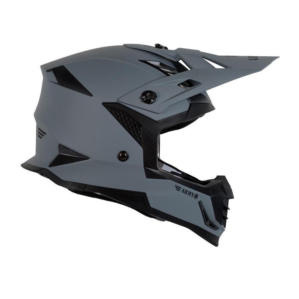 Capacete Patriot Duo Cinza Fosco/preto