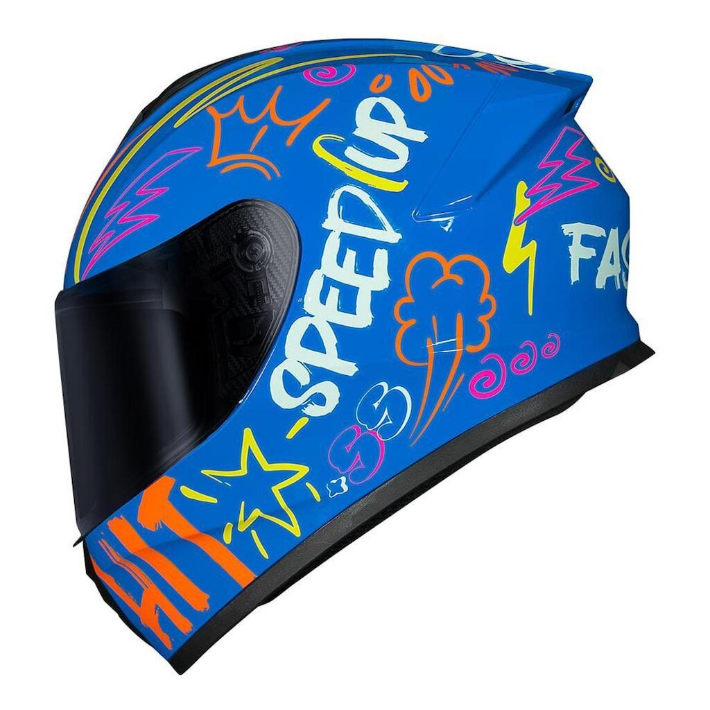 CAPACETE RACE TECH HIT FASTER AZUL