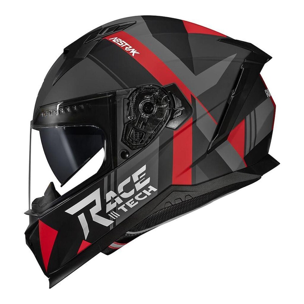 CAPACETE RACE TECH VOLT ABSTRAK VERMELHO FOSCO