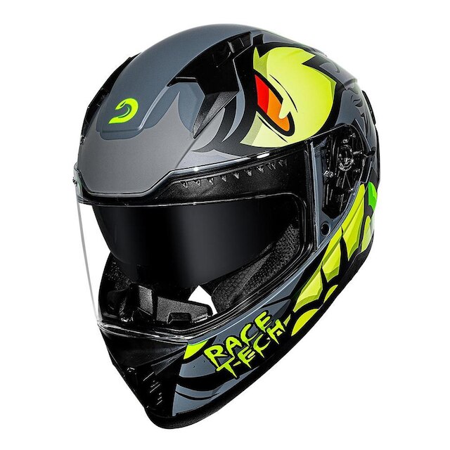 Capacete Race Tech Volt Fera Cinza Fosco - Cinza | Netshoes