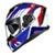 Capacete Race Tech Volt Track Branco e Azul - Branco+Azul