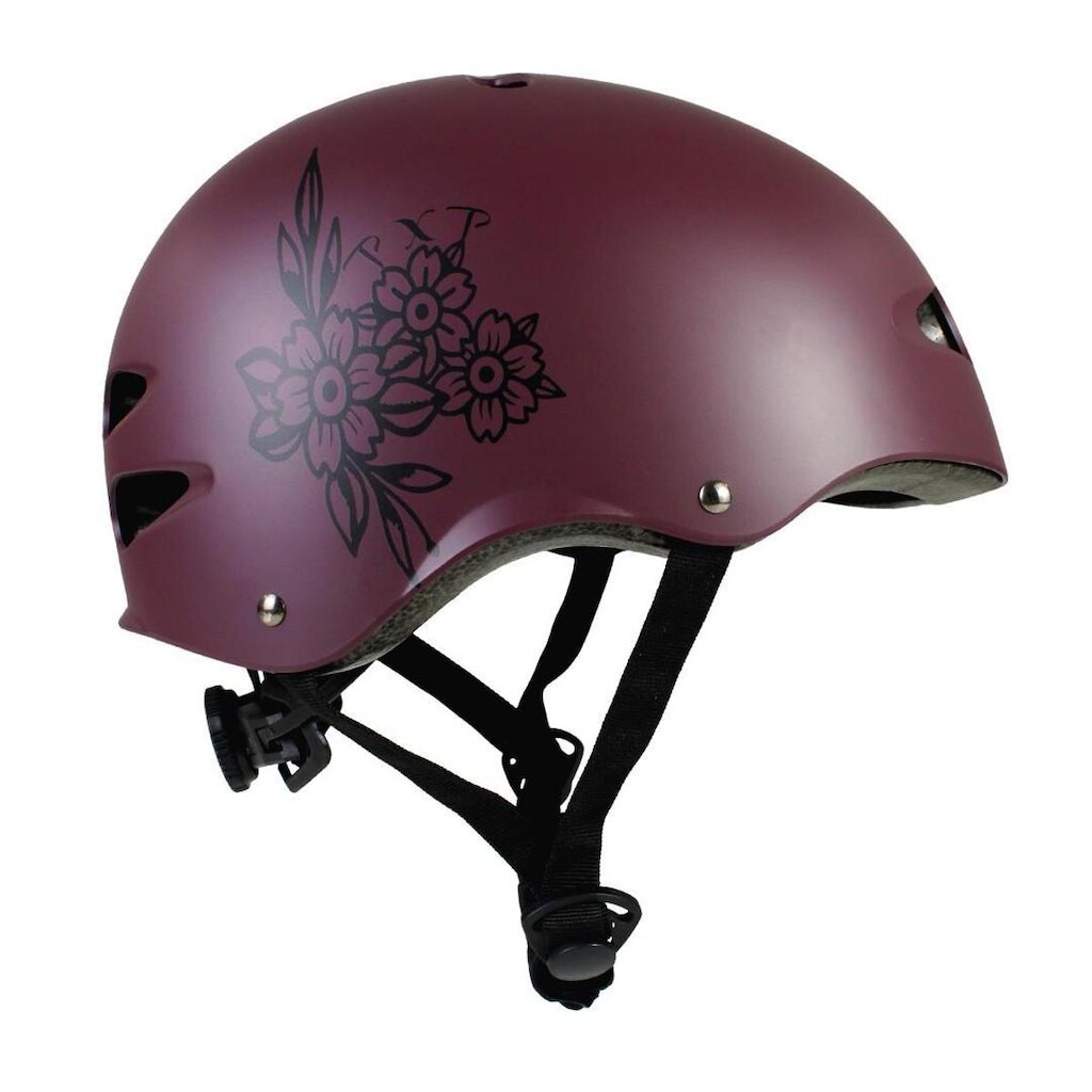 Capacete Traxart Intermediário PETALS Vinho GD-056