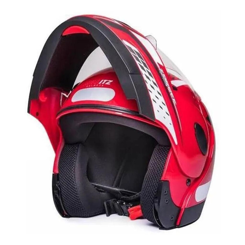 Capacete Zarref V4 Grafic Taurus Modular Robocop Articulado