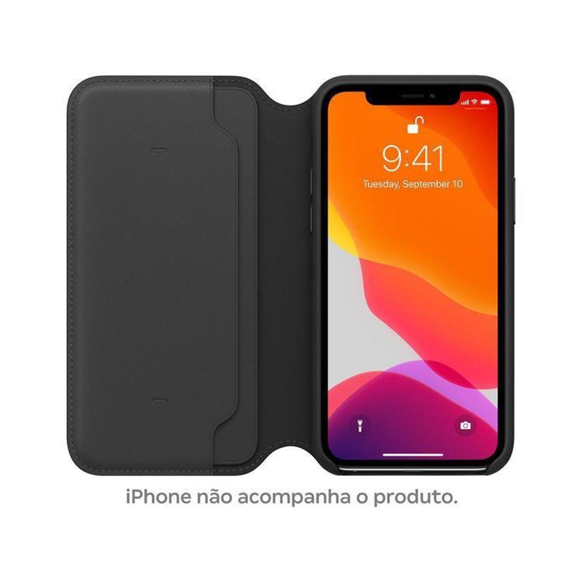 Capinha de Celular Carteira Couro Apple para iPhone 11 Pro - Preto |  Netshoes