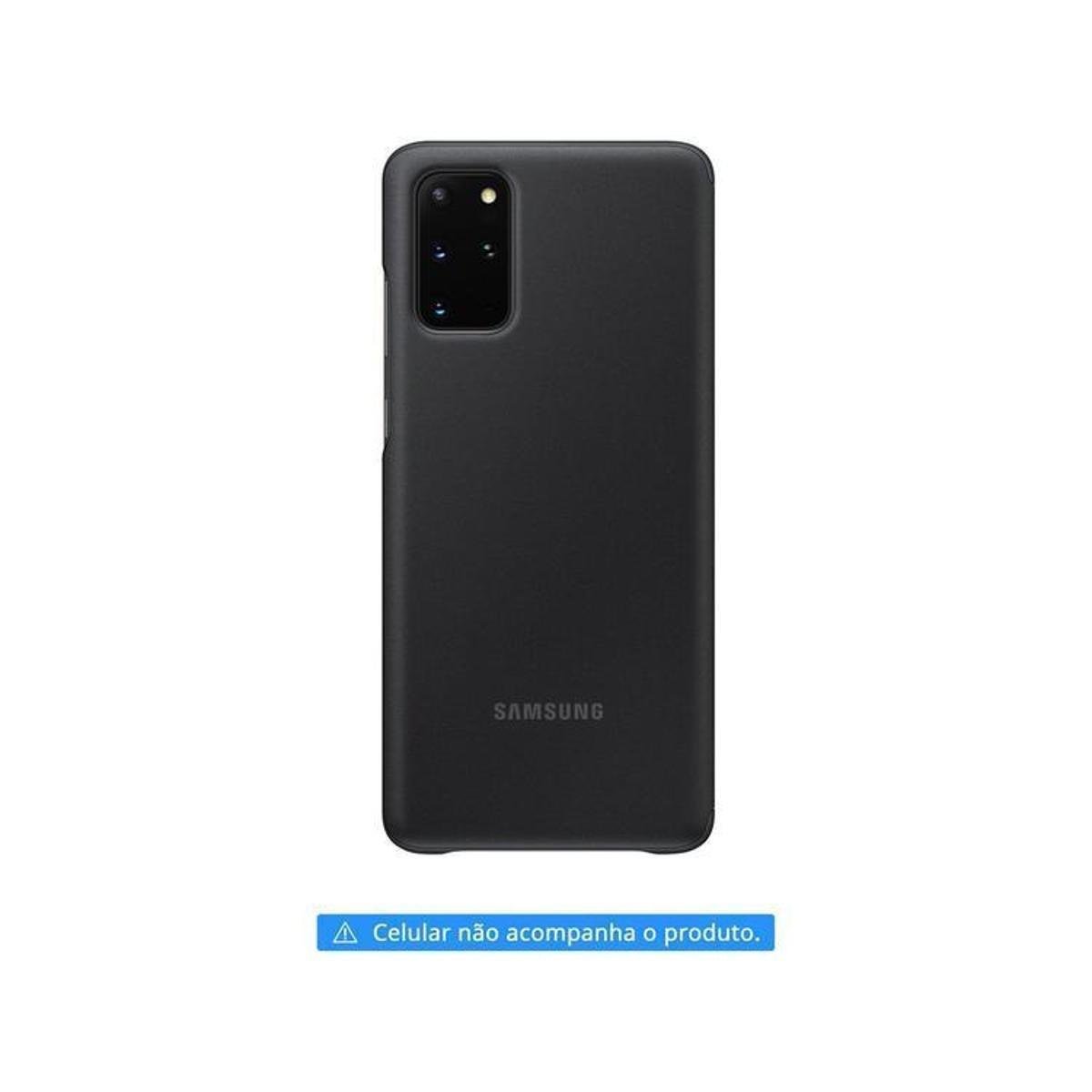 Capinha de Celular Samsung para S20+ - Protetora Clear View - Preto |  Netshoes