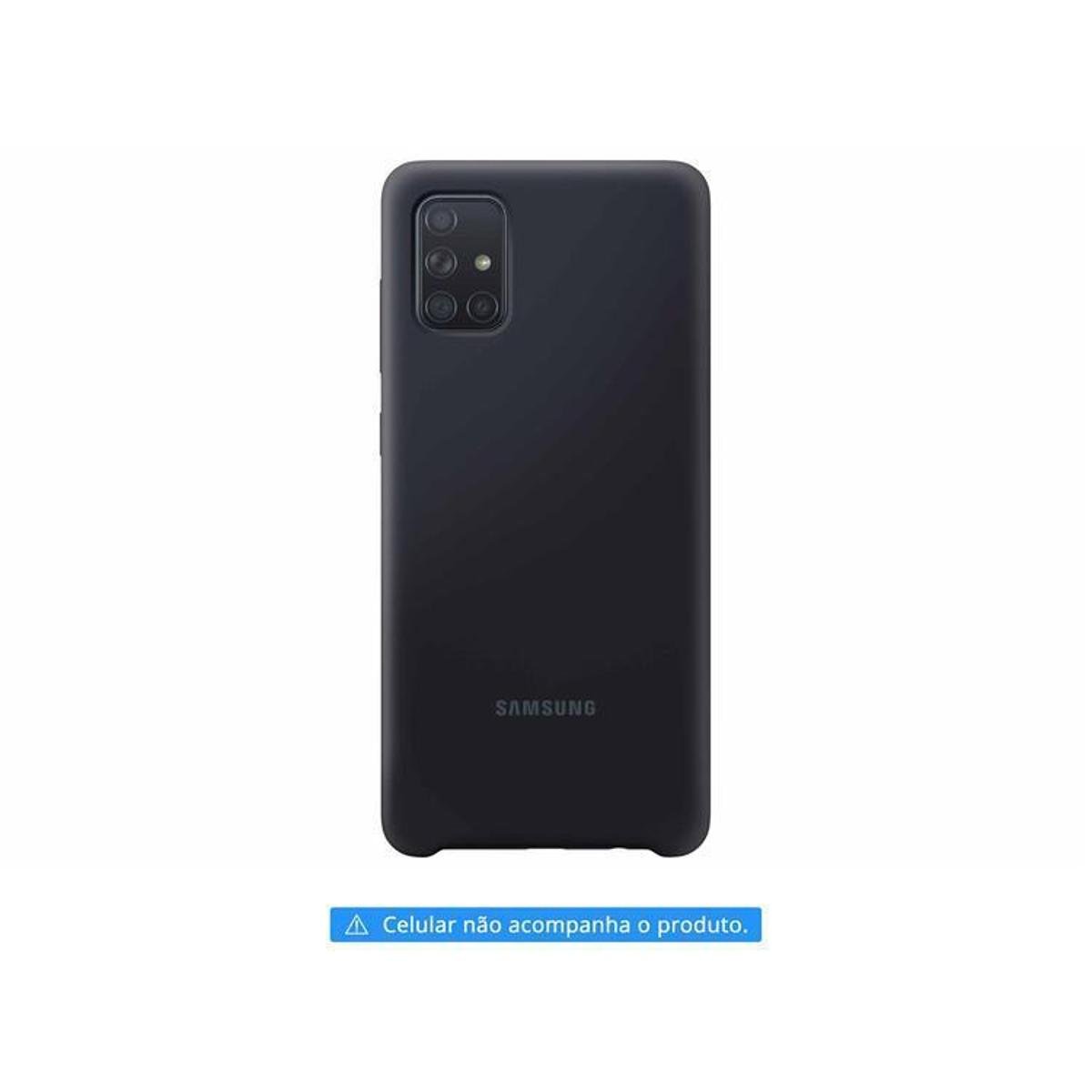 Capinha de Celular Silicone Samsung para A71 - Protetora - Preto | Netshoes