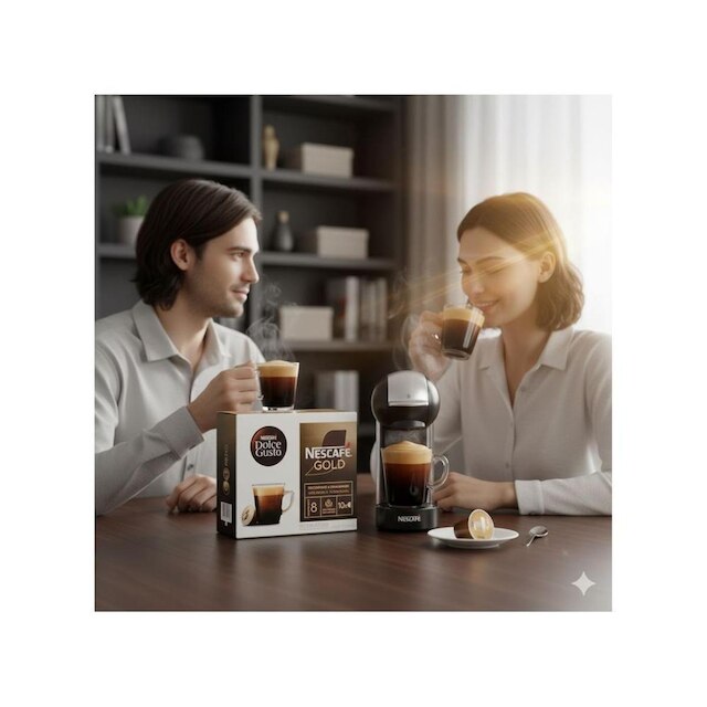 Cápsula de Café Clássico Nestlé Espresso Árabica Nescafé Gold Gusto 10 Cápsulas