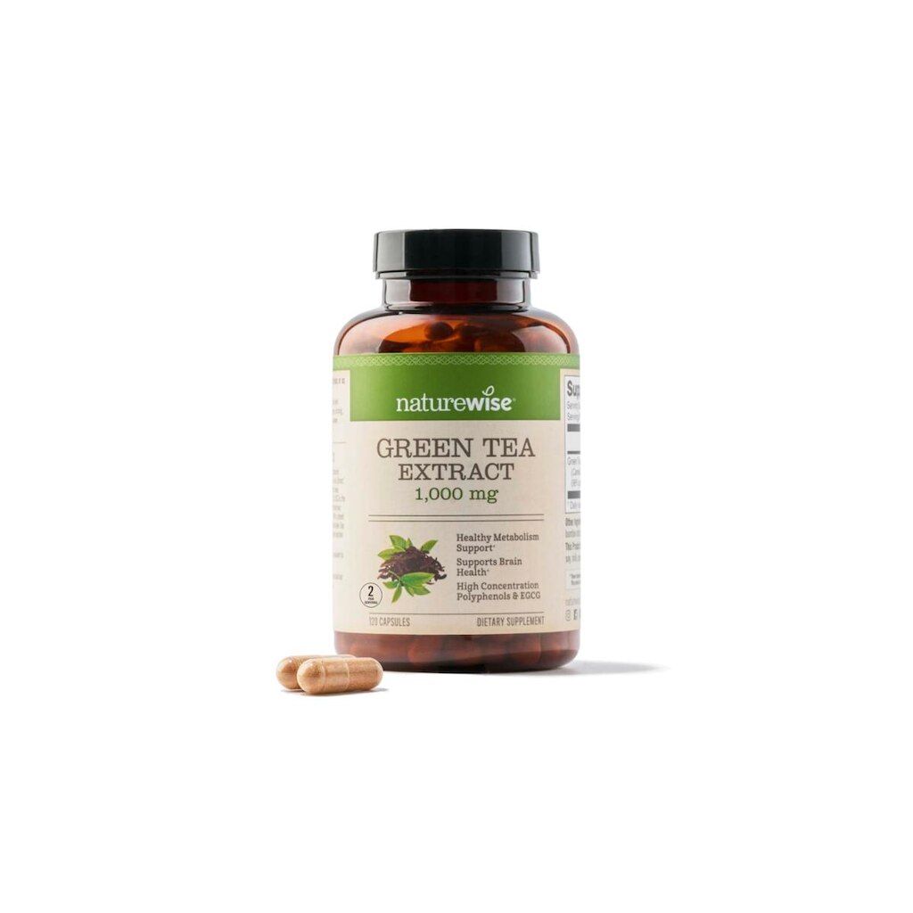 Cápsulas De Extrato De Chá Verde Naturewise 1000Mg 120 Cápsulas