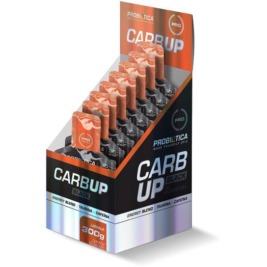 Carb-UP Gel Black c/ 10 Unidades - Probiótica Menor preço em Carb-UP Gel Black c/ 10 Unidades - Probiótica