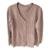 Cardigã Blusa Com Botões E Bolso Plus Size Tricot Mousse - Rosa Claro
