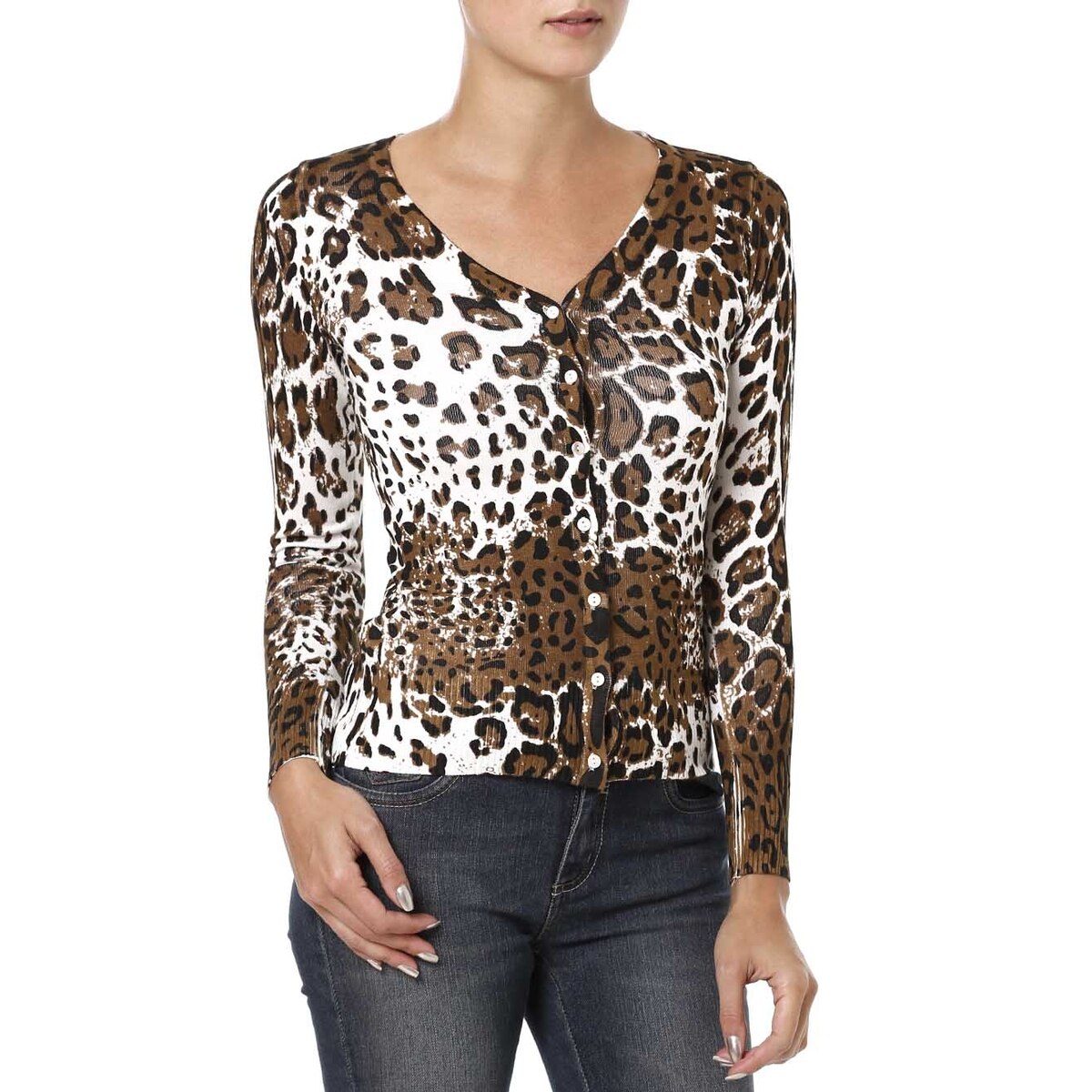 cardigan feminino onça