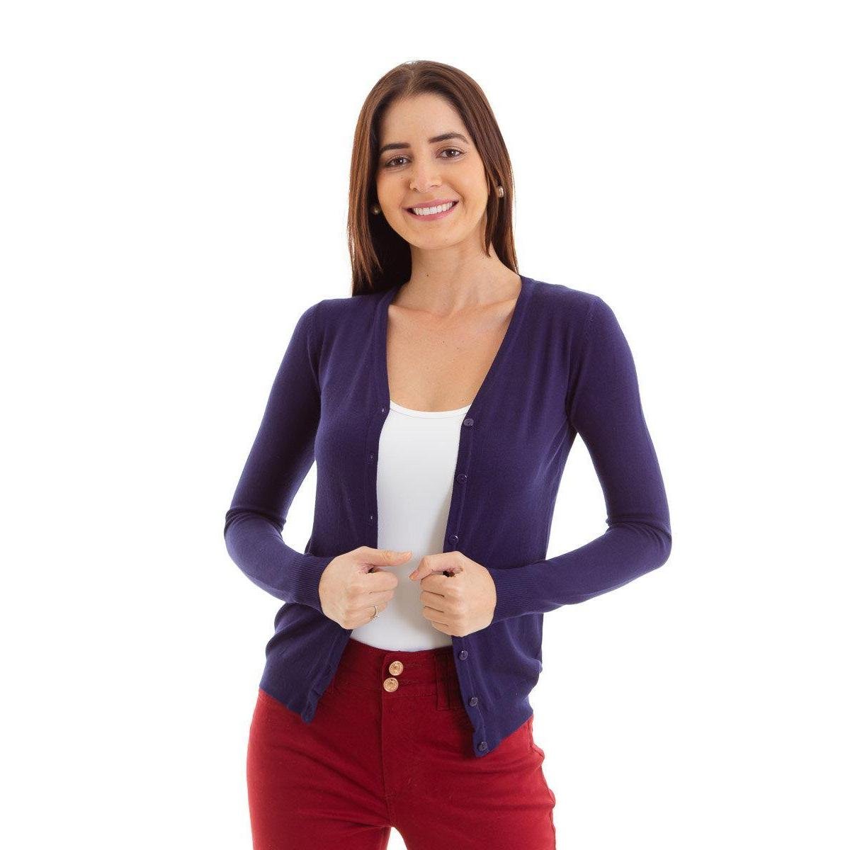 cardigan feminino modal