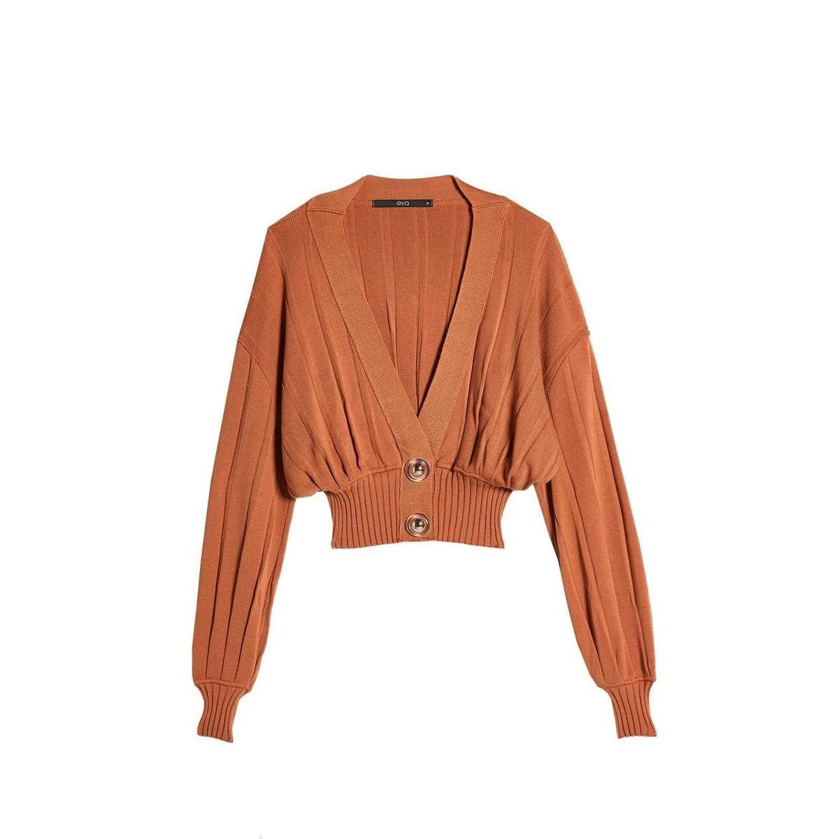 cardigan plissado