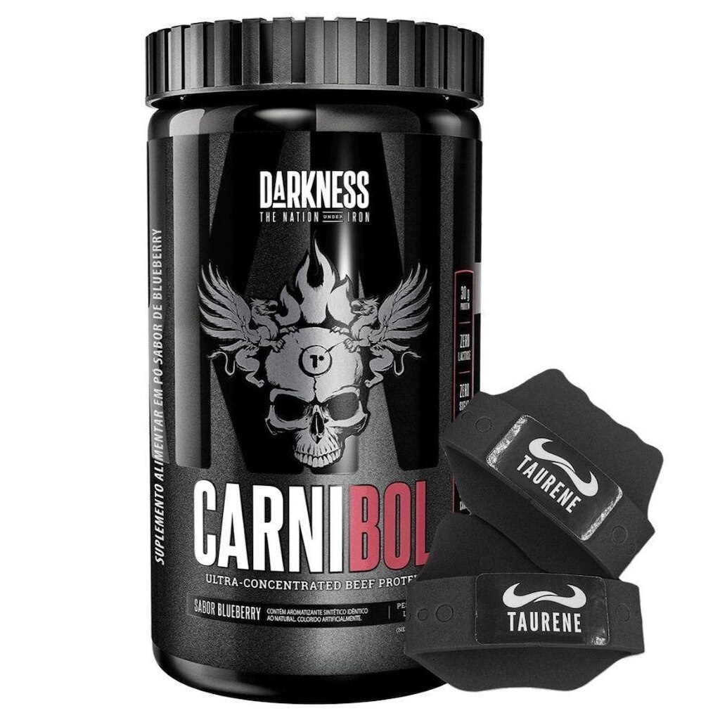 Carnibol Isolado Hidrolisado Blueberry 900g Luva - Darkness