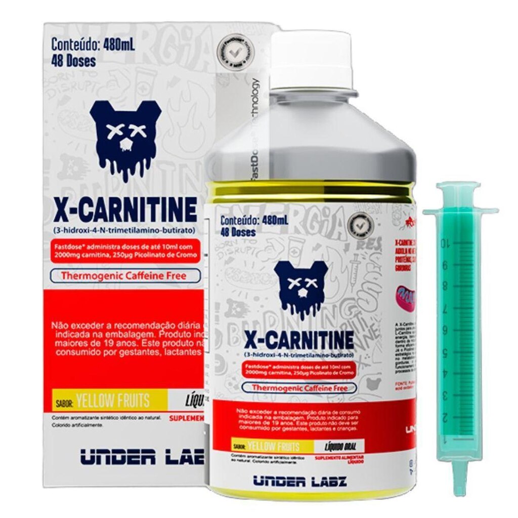 Carnitina Borntodisrupt 480ml Frutas Amarelas - Under Labz