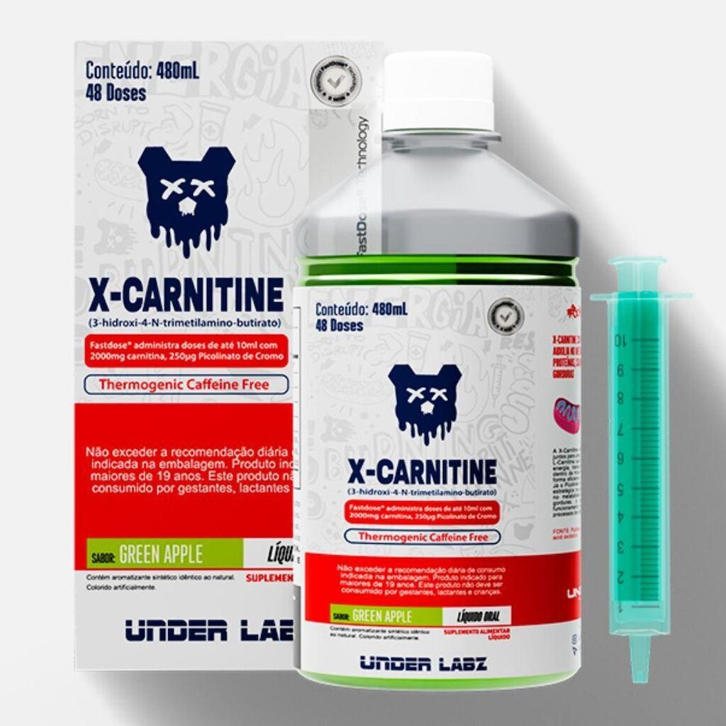Carnitina Borntodisrupt 480ml Maca Verde - Under Labz