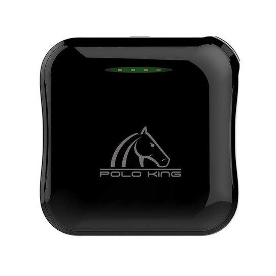 Carregador de Celular Portátil - Bateria Externa - USB - 6000 Amperes - Polo King - Preto