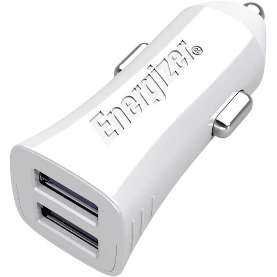 Carregador Veicular Original Energizer 2 Saídas Usb - - Branco Menor preço em Carregador Veicular Original Energizer 2 Saídas Usb - - Branco