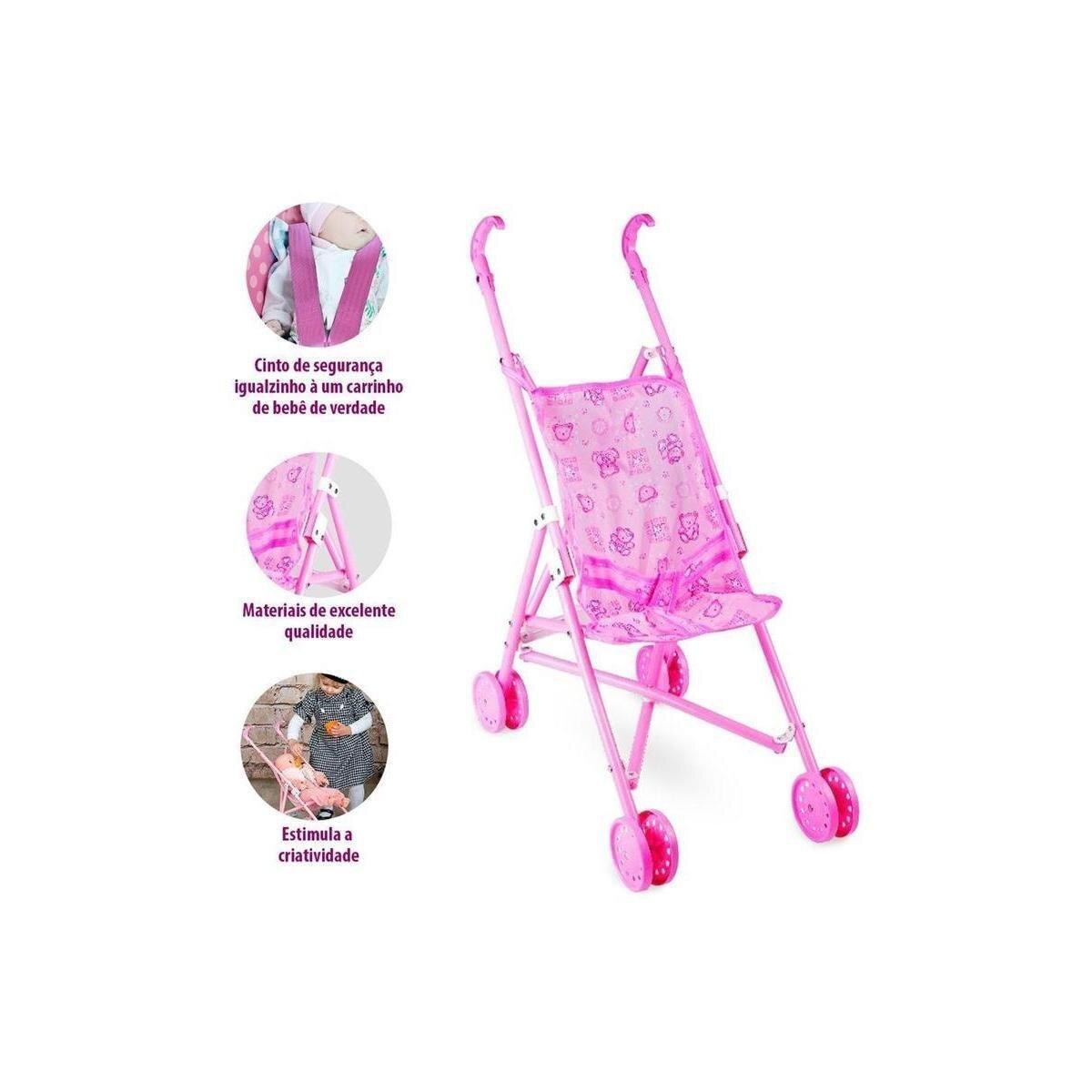 Carrinho De Boneca Reborn Bebe Brinquedo Tamanho Grande - Polibrinq -  Incolor | Netshoes