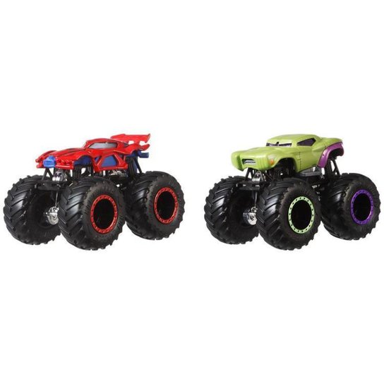 Carrinho Hot Wheels Monster Trucks Mattel 2 Peças - Colorido Menor preço em Carrinho Hot Wheels Monster Trucks Mattel 2 Peças - Colorido