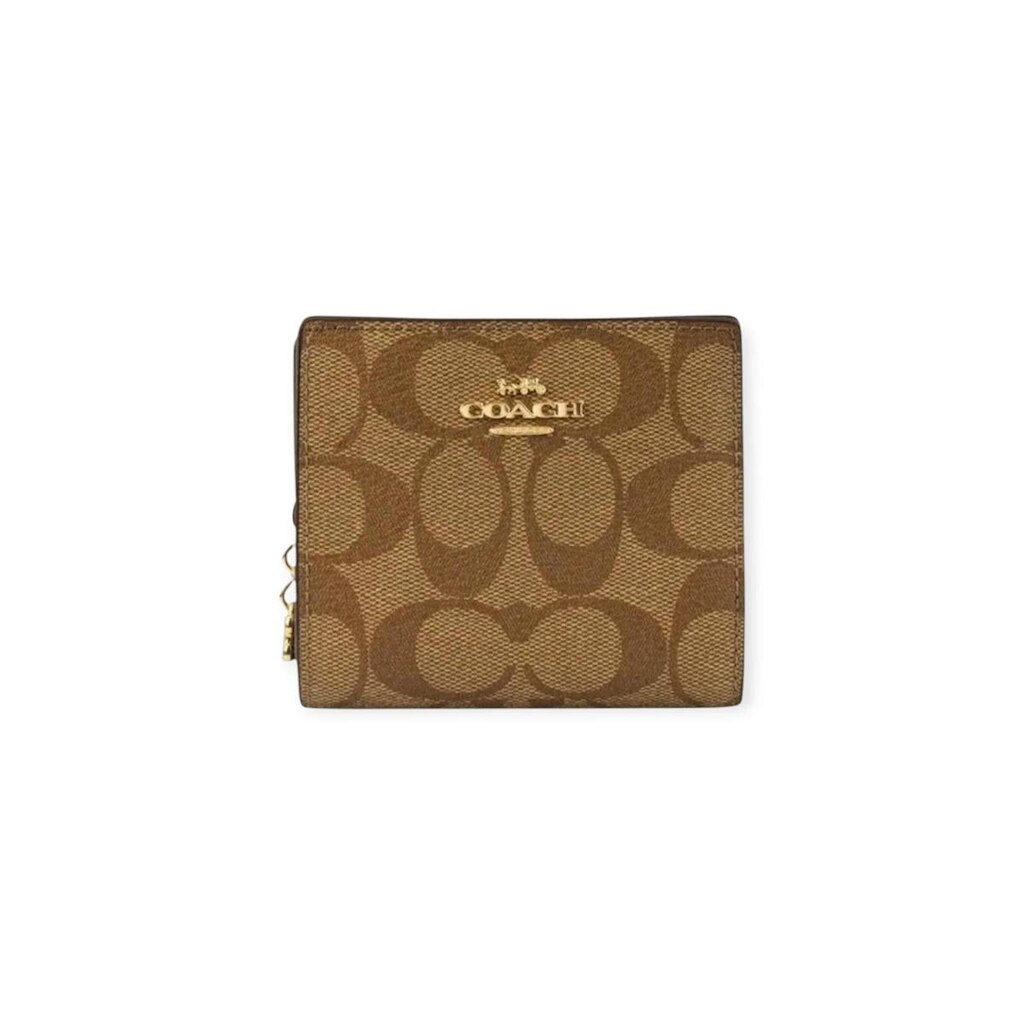 Carteira Coach Snap Wallet Canvas - CW789