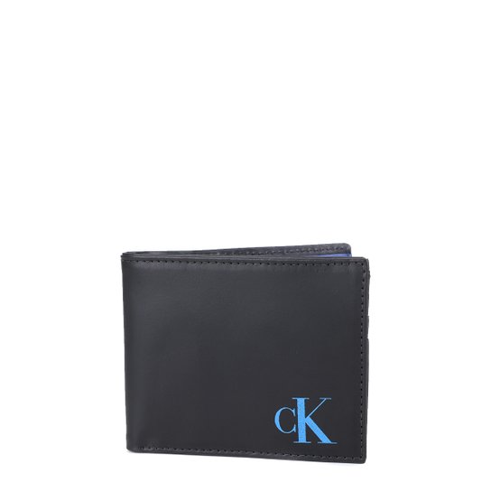 Carteira Couro Calvin Klein Masculina - Preto Menor preço em Carteira Couro Calvin Klein Masculina - Preto