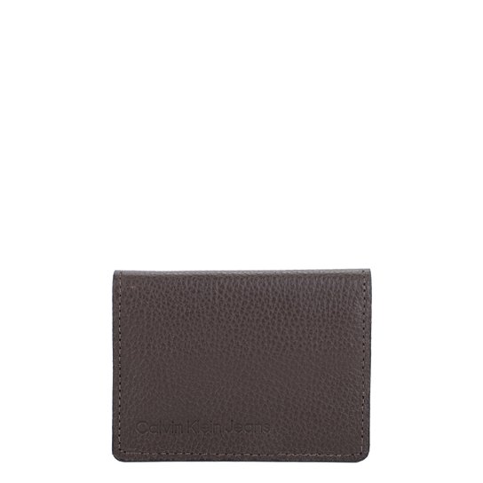 Carteira Couro Calvin Klein Porta Cartao Vertical Masculina - Cafe Menor preço em Carteira Couro Calvin Klein Porta Cartao Vertical Masculina - Cafe
