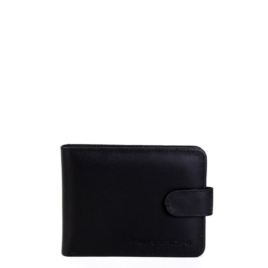 Carteira Couro Ferracini Memphis Masculina - Preto Menor preço em Carteira Couro Ferracini Memphis Masculina - Preto