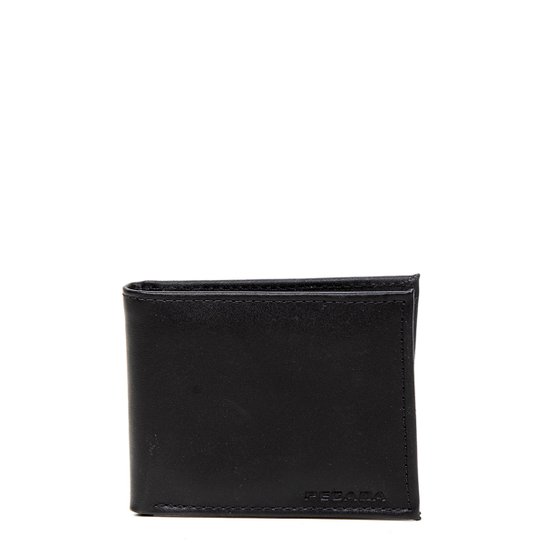 Carteira Couro Pegada Masculina - Preto Menor preço em Carteira Couro Pegada Masculina - Preto