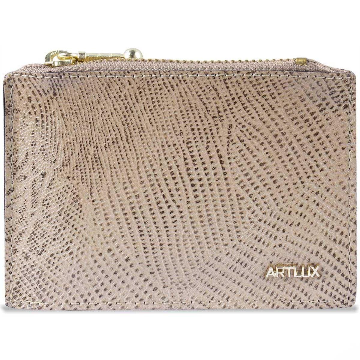 Carteira Couro Zíper Feminina Artlux 922 Menor preço em Carteira Couro Zíper Feminina Artlux 922