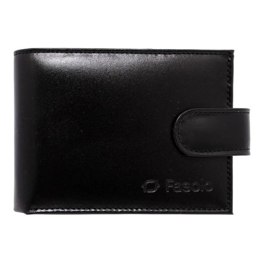 Carteira Fasolo Couro Legitimo Com Divisorias Removiveis - H061 - Preto Menor preço em Carteira Fasolo Couro Legitimo Com Divisorias Removiveis - H061 - Preto